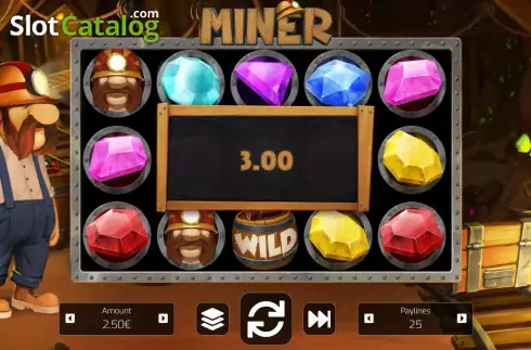 Win Screen. Miner slot
