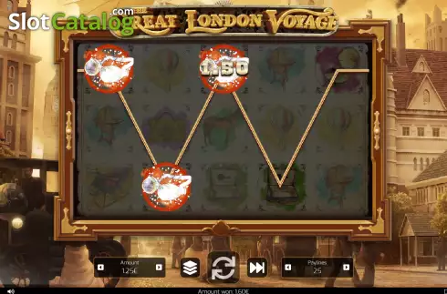 Win screen 2. The Great London Voyage slot
