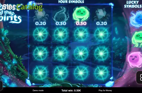 Game screen 2. Forest of the Spirit slot