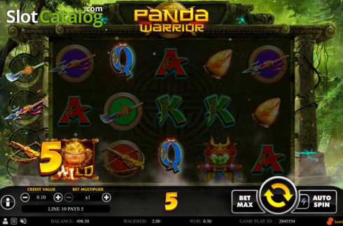 Win Screen 1. Panda Warrior (Swintt) slot