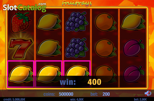 Bildschirm5. Fruitrays slot