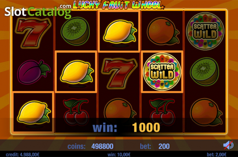 Bildschirm7. Lucky Fruit Wheel slot