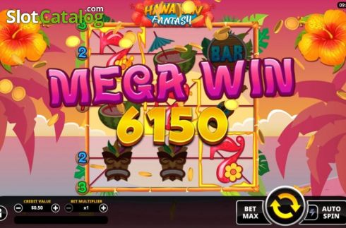 Mega Win. Hawaiian Fantasy slot