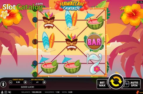 Reel Screen. Hawaiian Fantasy slot