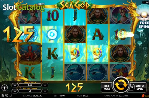 Win screen 3. Sea God (Swintt) slot