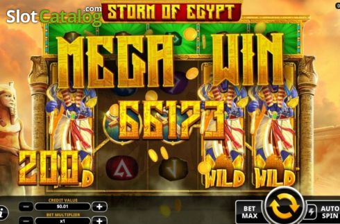 Bildschirm4. Storm of Egypt slot