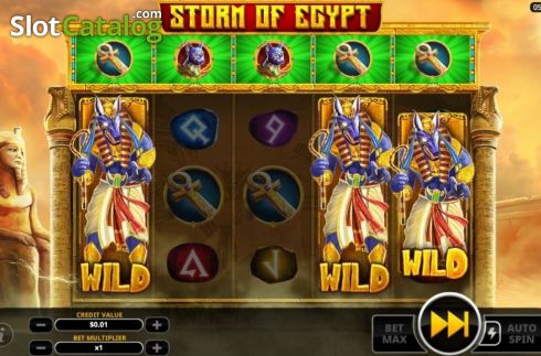 Schermo5. Storm of Egypt slot