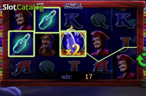 Win Screen 1. Pirates and Parrots slot