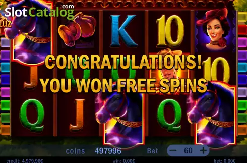 Free Spins Win Screen 2. El Andaluz slot