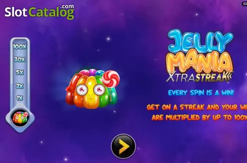 Start Screen. Jelly Mania XtraStreak slot
