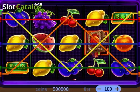 Game Screen. Del Fruit slot