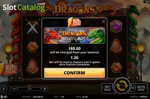 Captura de tela6. Path of Dragons slot
