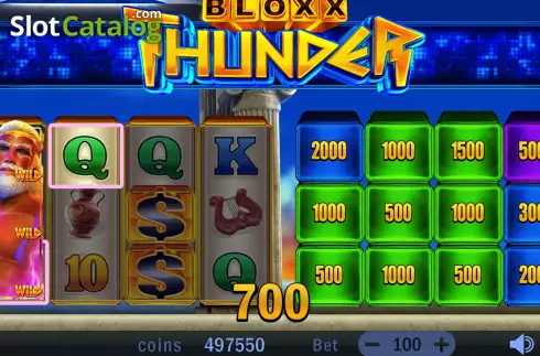 Win Screen 2. Bloxx Thunder slot