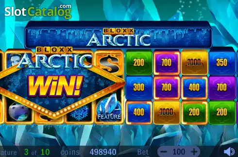 Free Spins Gameplay Screen 2. Bloxx Arctic slot