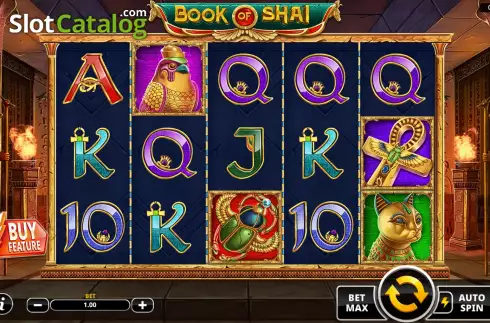 Game Screen. Book of Shai slot