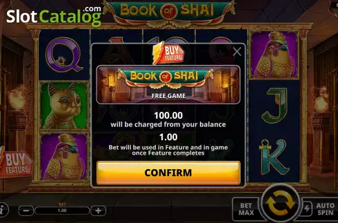 Buy Feature Screen 2. Book of Shai slot