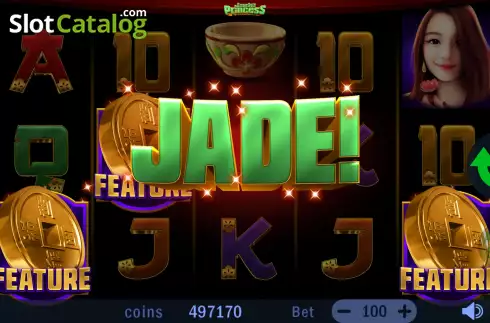 Free Spins Win Screen. Jade Princess slot