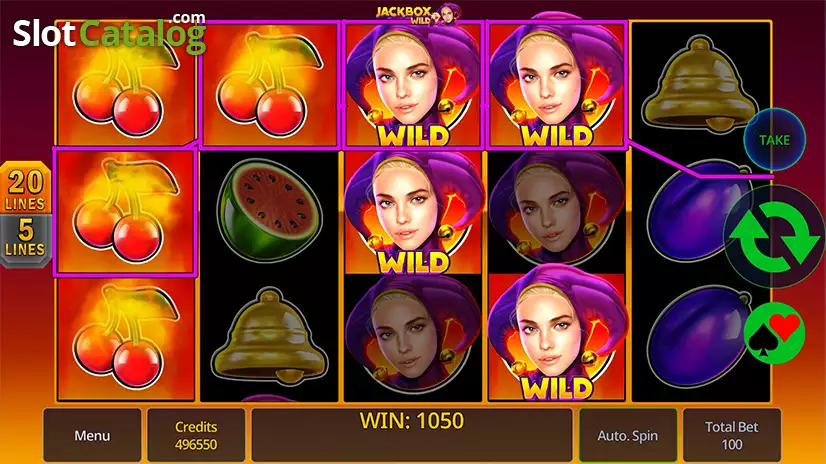 Jackbox Wild Slot Expanding Wilds Win Screen
