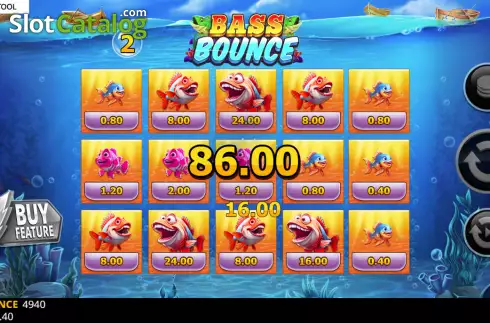 Win screen. Bass Bounce slot