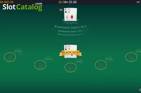 Bildschirm3. Premier Blackjack with Lucky Lucky slot