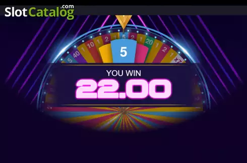 Win screen. Wheel of Winners slot