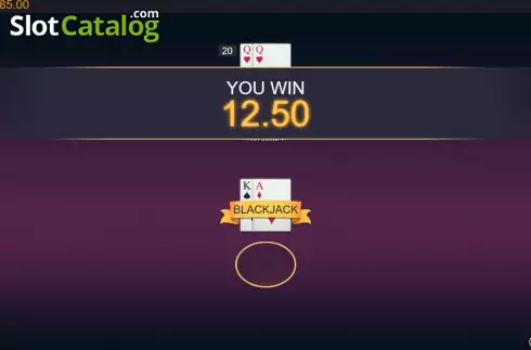 Win screen. ReDeal Blackjack slot
