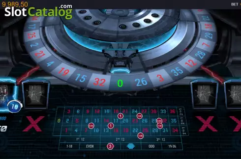 Gameplay Screen. Terminator 2 Roulette slot