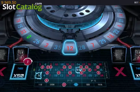 Gameplay Screen 4. Terminator 2 Roulette slot