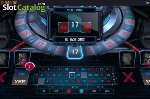 Gameplay Screen 5. Terminator 2 Roulette slot
