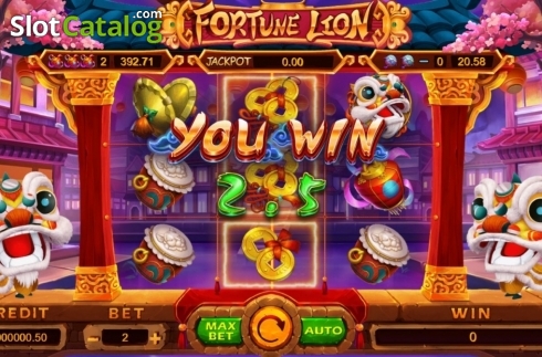 Win Screen. Fortune Lion (Funta Gaming) slot