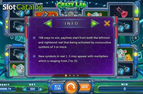 Bildschirm4. Crazy Lab (Funta Gaming) slot