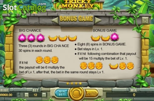 Ekran7. Tricky Monkey (Funta Gaming) yuvası