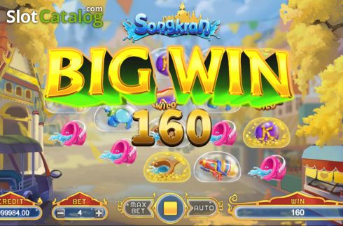 Big win screen. Songkran (Funta Gaming) slot