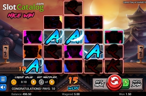 Win Screen. Ultimate Fighter slot