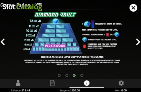 Bildschirm9. Diamond Fortune (Swintt) slot