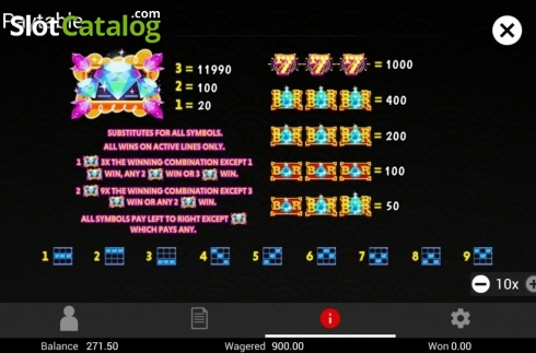 Bildschirm5. 3 Diamonds slot