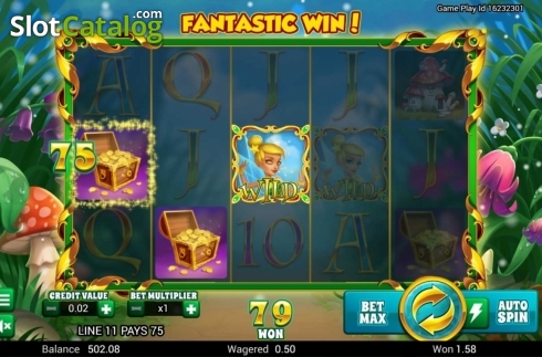 Win Screen. Fairy Hollow slot