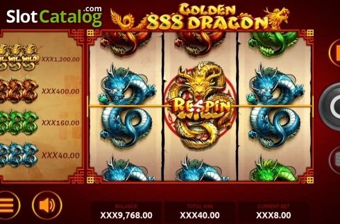 Schermo5. 888 Golden Dragon slot