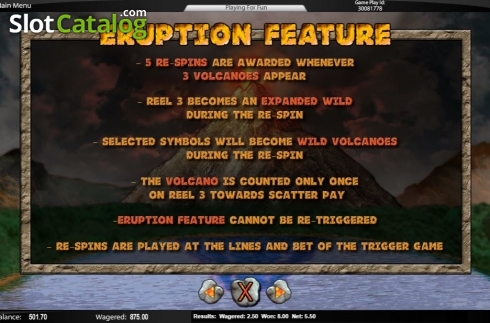 Features 2. Hot Volcano (Top Trend Gaming) slot