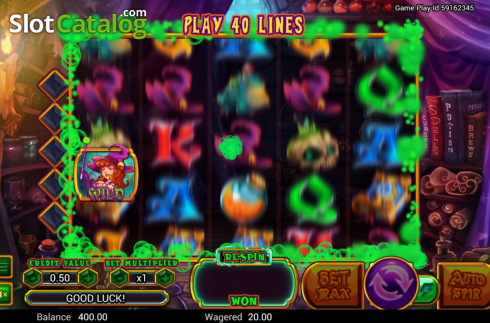 Respin Feature. Wild Wild Witch slot