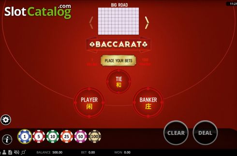 Game screen. Baccarat (RNGPlay) slot