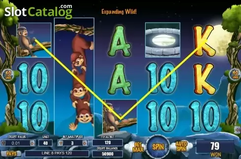 Win Screen 2. Monkey and the Moon slot