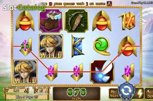 Win Screen . The legend of Link slot