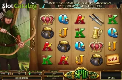 Game Workflow screen. Robin Hood (TopTrendGaming) slot