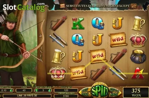 Skärmdump4. Robin Hood (TopTrendGaming) slot