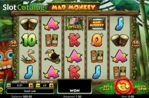 Game Workflow screen . Mad Monkey (TOP TREND GAMING) slot