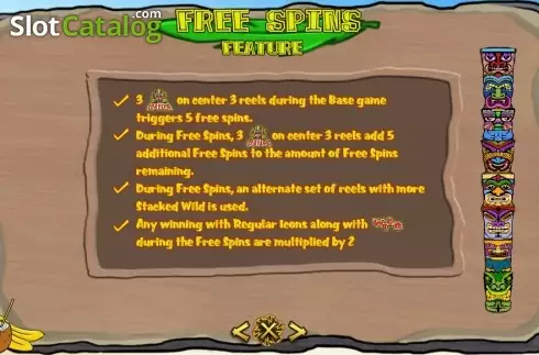 画面7. Tiki Treasures (TTG) カジノスロット