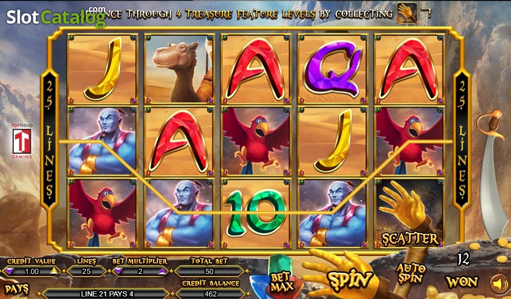 Aladdin Hand Of Midas Slot Machine