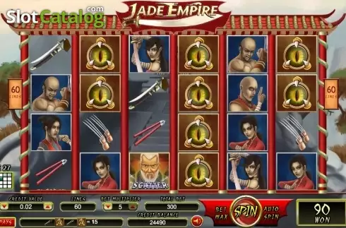 Win Screen . Jade Empire slot