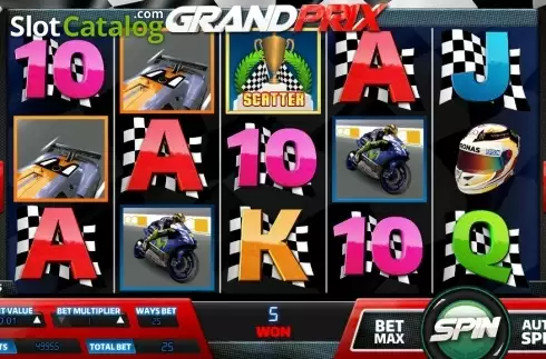 Win Screen . Grand Prix slot